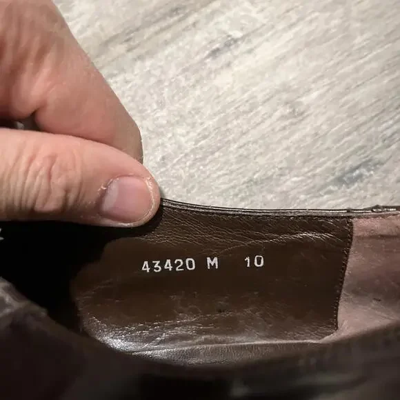 GORGEOUS BRUNO MAGLI BURGUNDY WINGTIP OXFORD MENS SHOES SIZE 10M HANDMADE ITALY - Picture 12 of 12